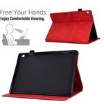 Smart Tablet Leather Case for Lenovo Tab M10 TB-X605F, Anti-scratch Imprinted Pattern Auto Sleep / Wake Up Cover with Card Slots