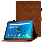 Smart Tablet Leather Case for Lenovo Tab M10 TB-X605F, Anti-scratch Imprinted Pattern Auto Sleep / Wake Up Cover with Card Slots