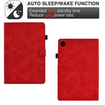 For Lenovo Tab M10 Plus Auto Sleep / Wake Up Smart Tablet Protection Cover Stand Built-in Card Slots Imprinted Pattern Leather Case