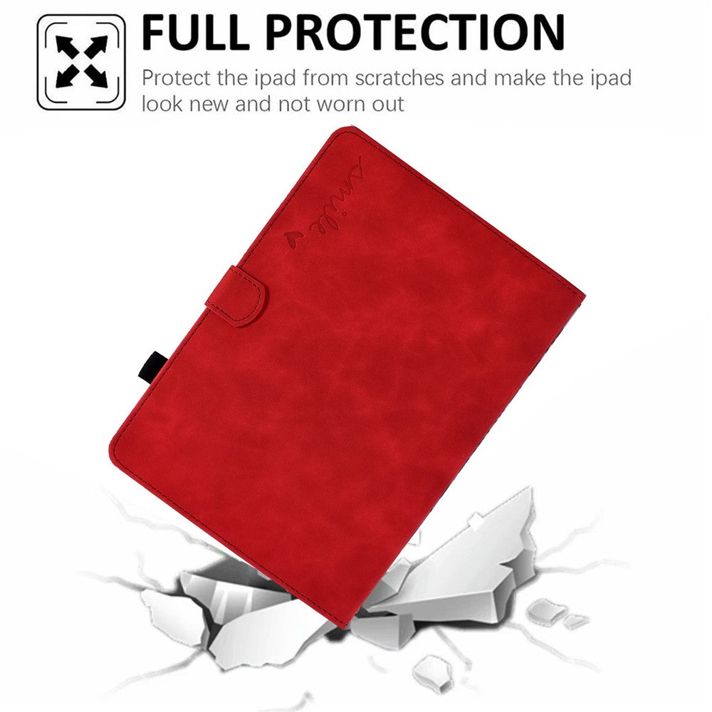 For Lenovo Tab M10 Plus Auto Sleep / Wake Up Smart Tablet Protection Cover Stand Built-in Card Slots Imprinted Pattern Leather Case
