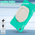 For Lenovo Tab M10 (Gen 3) TB-328FU / TB-328XU PC + Silicone Tablet Case Hand Grip Rotary Kickstand Drop-proof Protective Cover
