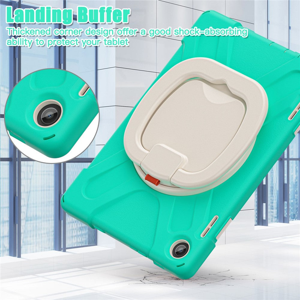 For Lenovo Tab M10 (Gen 3) TB-328FU / TB-328XU PC + Silicone Tablet Case Hand Grip Rotary Kickstand Drop-proof Protective Cover