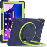 For Lenovo Tab M10 (Gen 3) TB-328FU / TB-328XU PC + Silicone Tablet Case Hand Grip Rotary Kickstand Drop-proof Protective Cover