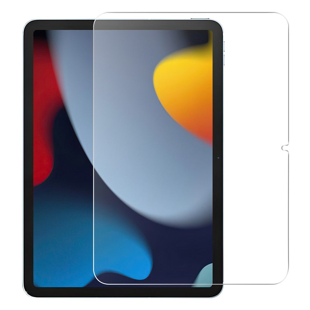 Til iPad (2025) / 10.9 (2022) Blødt TPU-cover Transparent Telefoncover med 2.5D Arc Edge Hærdet Glas Skærmbeskytter