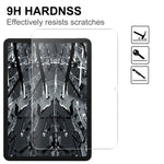 Til iPad (2025) / 10.9 (2022) Blødt TPU-cover Transparent Telefoncover med 2.5D Arc Edge Hærdet Glas Skærmbeskytter