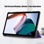 For Xiaomi Redmi Pad 10.6 Pattern Printing Tablet Case PU Leather Anti-Drop Trifold Stand Cover with Auto Wake / Sleep