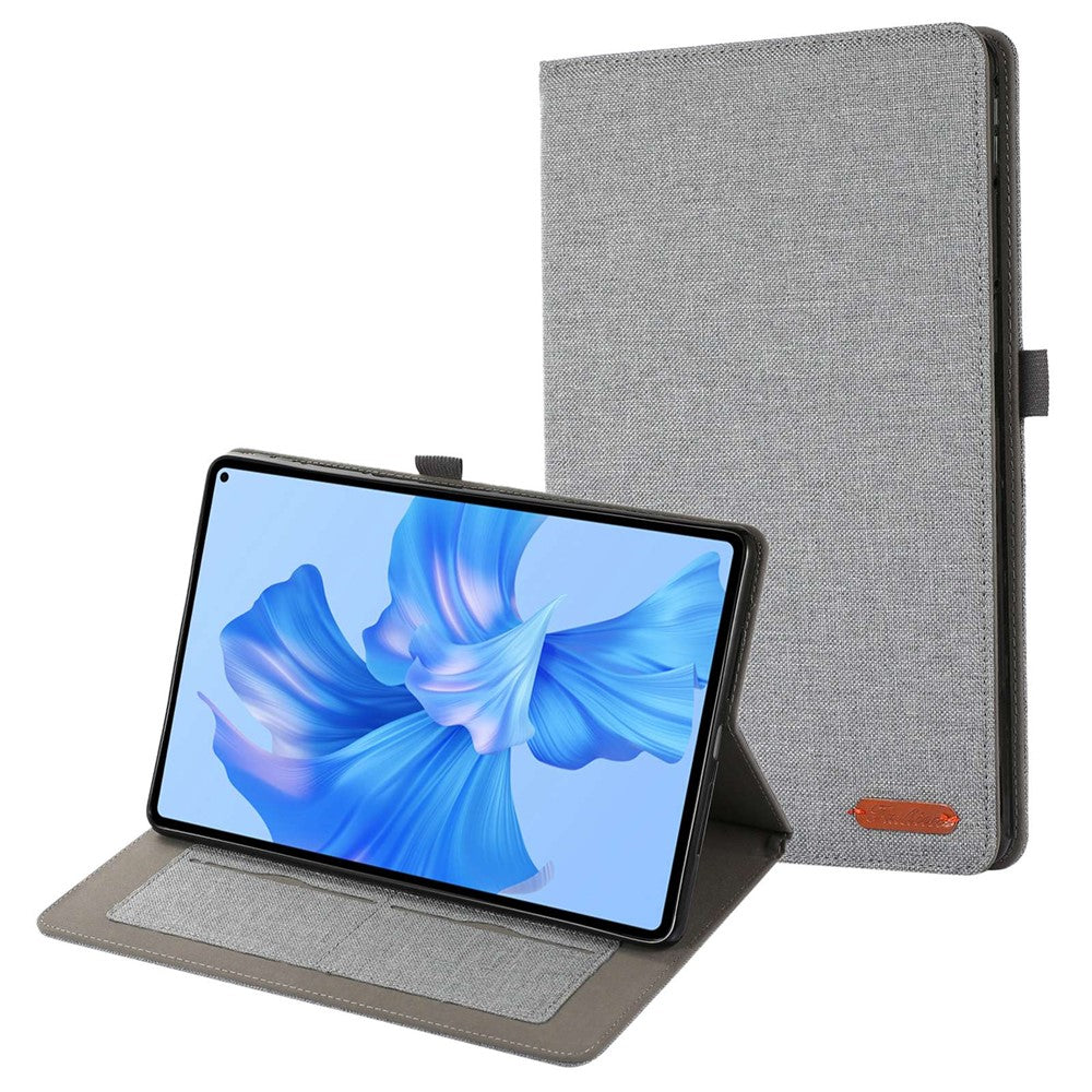 For Huawei MatePad Pro 11 (2022) Cloth Texture Stand Tablet Case PU Leather Card Holder Anti-scratch Cover