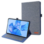 For Huawei MatePad Pro 11 (2022) Cloth Texture Stand Tablet Case PU Leather Card Holder Anti-scratch Cover