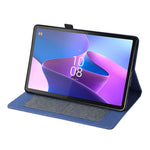 For Lenovo Tab P11 Pro Gen 2 Cloth Texture PU Leather Tablet Case Foldable Stand Card Holder Protective Cover
