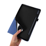 For Lenovo Tab P11 Pro Gen 2 Cloth Texture PU Leather Tablet Case Foldable Stand Card Holder Protective Cover