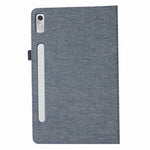 For Lenovo Tab P11 Pro Gen 2 Cloth Texture PU Leather Tablet Case Foldable Stand Card Holder Protective Cover