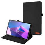 For Lenovo Tab P11 Pro Gen 2 Cloth Texture PU Leather Tablet Case Foldable Stand Card Holder Protective Cover