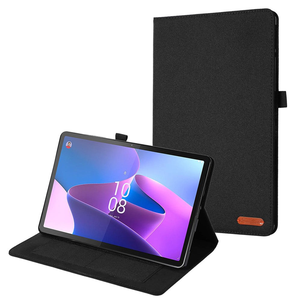For Lenovo Tab P11 Pro Gen 2 Cloth Texture PU Leather Tablet Case Foldable Stand Card Holder Protective Cover