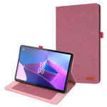 For Lenovo Tab P11 Pro Gen 2 Cloth Texture PU Leather Tablet Case Foldable Stand Card Holder Protective Cover