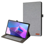 For Lenovo Tab P11 Pro Gen 2 Cloth Texture PU Leather Tablet Case Foldable Stand Card Holder Protective Cover