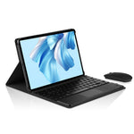 For Huawei MateBook E Go Detachable Bluetooth-compatible Keyboard with Hinge Stand Leather Case