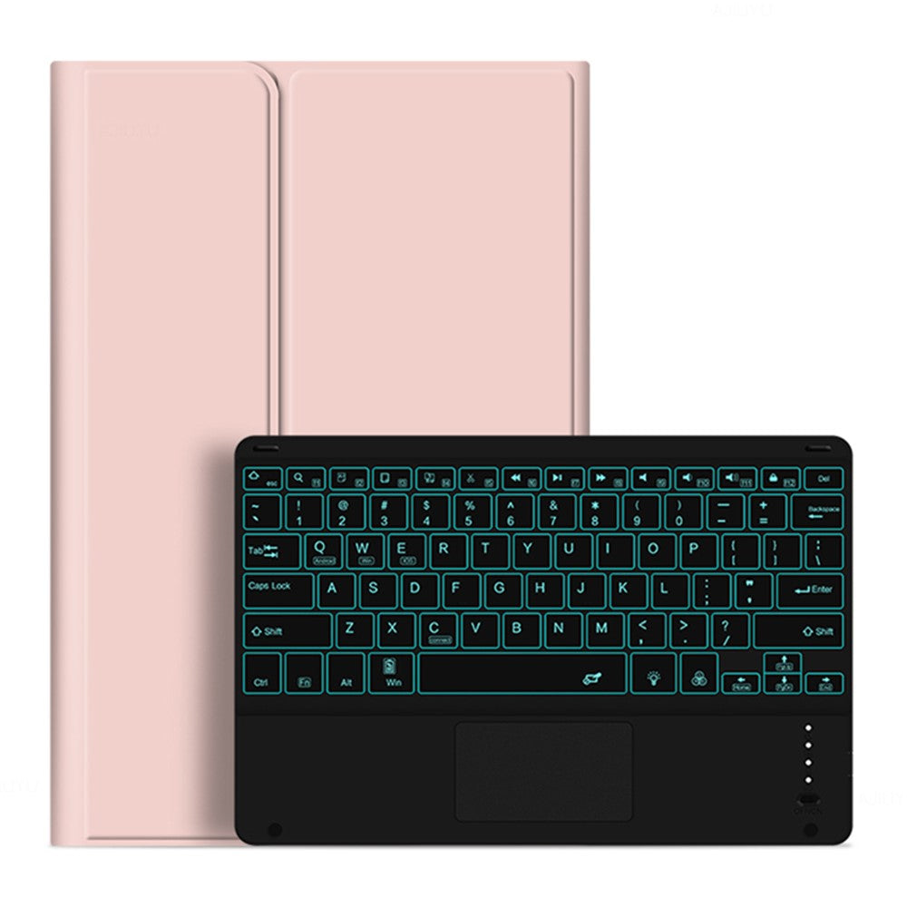 For Huawei MateBook E Go Detachable Bluetooth-compatible Keyboard with Hinge Stand Leather Case