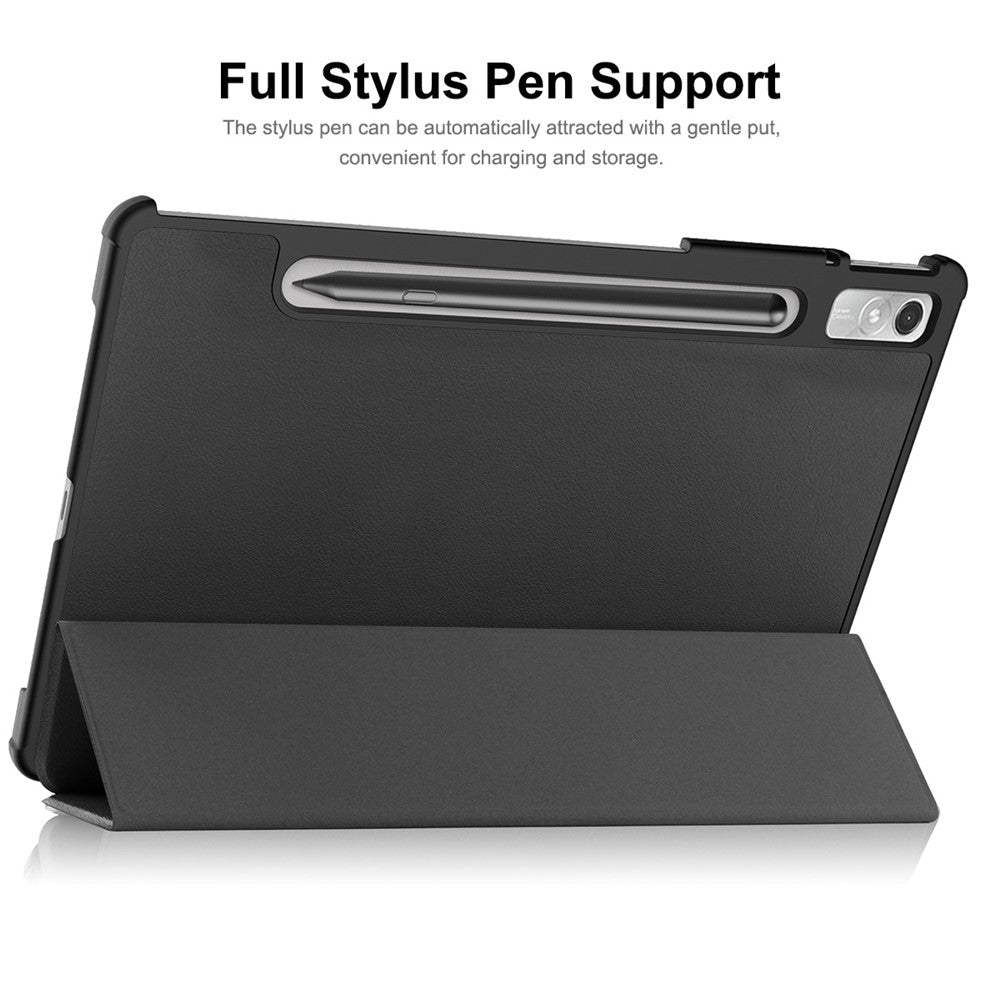 ENKAY HAT PRINCE För Lenovo Tab P11 Pro Gen 2 11,2" (2022) Skyddsfodral PU-läder + PC Stötsäkert fodral Trippelt stativ Surfplatta med Pennfack Stöd för automatisk väckning/viloläge