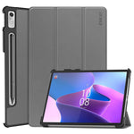 ENKAY HAT PRINCE För Lenovo Tab P11 Pro Gen 2 11,2" (2022) Skyddsfodral PU-läder + PC Stötsäkert fodral Trippelt stativ Surfplatta med Pennfack Stöd för automatisk väckning/viloläge