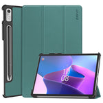 ENKAY HAT PRINCE För Lenovo Tab P11 Pro Gen 2 11,2" (2022) Skyddsfodral PU-läder + PC Stötsäkert fodral Trippelt stativ Surfplatta med Pennfack Stöd för automatisk väckning/viloläge