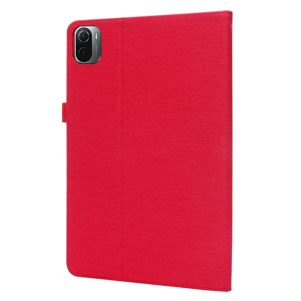 For Xiaomi Pad 5 / Pad 5 Pro Cloth Texture Tablet Case Full Body Protection PU Leather Card Holder Folio Stand Cover