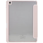For iPad 10.2 (2021) / (2019) / (2020) Shockproof Case PU Leather + TPU + Acrylic Tablet Case Tri-fold Stand Protective Cover