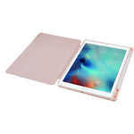 For iPad 10.2 (2021) / (2019) / (2020) Shockproof Case PU Leather + TPU + Acrylic Tablet Case Tri-fold Stand Protective Cover