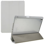 For iPad 10.2 (2021) / (2019) / (2020) Shockproof Case PU Leather + TPU + Acrylic Tablet Case Tri-fold Stand Protective Cover