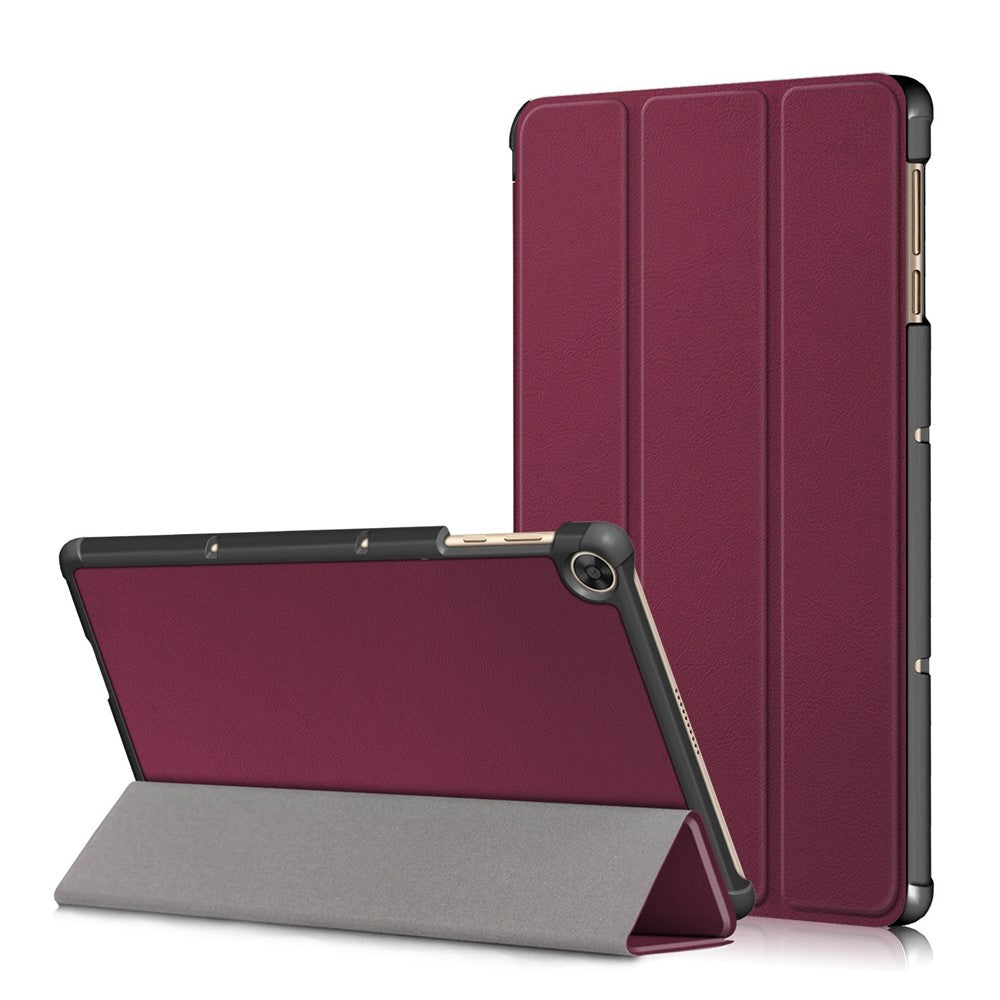 Til Honor Pad X8 / X8 Lite / Huawei MatePad T 10 PU læder Treflold Stand Cover Anti-drop Tablet Beskyttelsescover