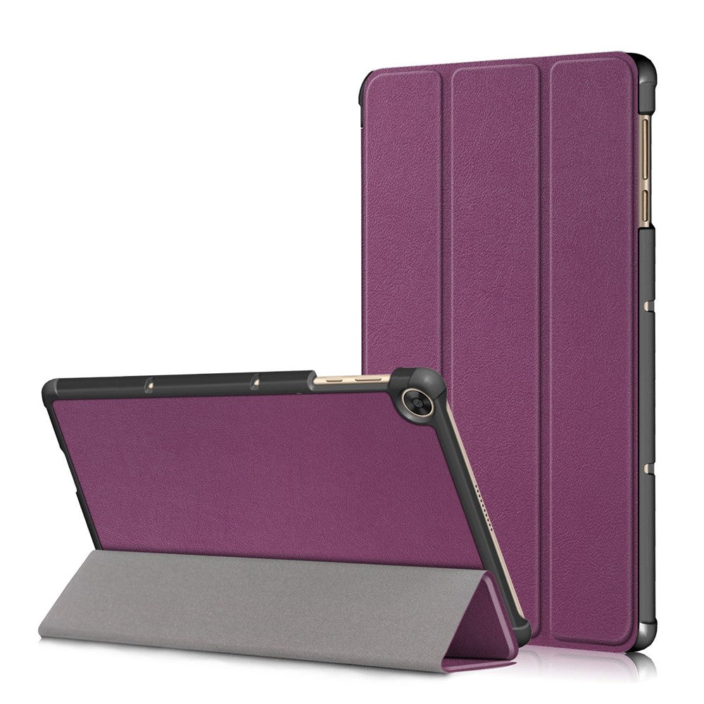 Til Honor Pad X8 / X8 Lite / Huawei MatePad T 10 PU læder Treflold Stand Cover Anti-drop Tablet Beskyttelsescover