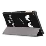 For Honor Pad X8 / X8 Lite / Huawei MatePad T 10 Pattern Printing PU Leather Trifold Stand Cover Fall-proof Tablet Protective Case