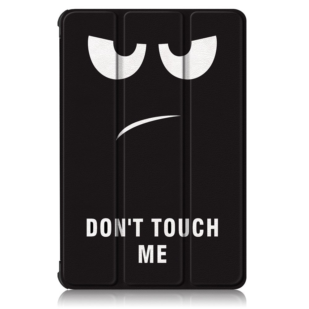 For Honor Pad X8 / X8 Lite / Huawei MatePad T 10 Pattern Printing PU Leather Trifold Stand Cover Fall-proof Tablet Protective Case
