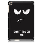 For Honor Pad X8 / X8 Lite / Huawei MatePad T 10 Pattern Printing PU Leather Trifold Stand Cover Fall-proof Tablet Protective Case
