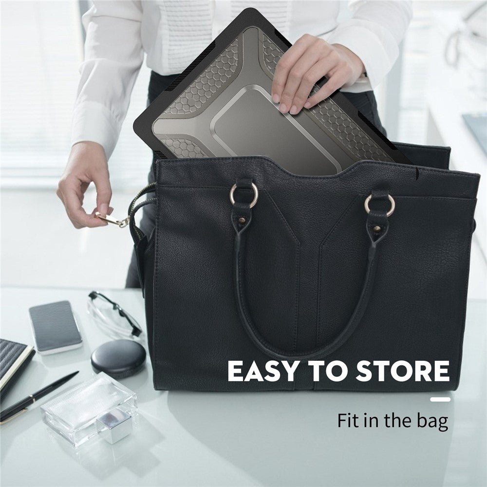 Til MacBook Air 13 tommer (2026) A3449 / (2025) A3240 / (2024) A3113 / (2022) A2681 beskyttelsescover ridsefast laptop hardcase i PC med støtteben