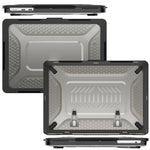 Til MacBook Air 13 tommer (2026) A3449 / (2025) A3240 / (2024) A3113 / (2022) A2681 beskyttelsescover ridsefast laptop hardcase i PC med støtteben