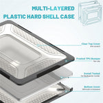 Til MacBook Air 13 tommer (2026) A3449 / (2025) A3240 / (2024) A3113 / (2022) A2681 beskyttelsescover ridsefast laptop hardcase i PC med støtteben