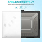 Til MacBook Air 13 tommer (2026) A3449 / (2025) A3240 / (2024) A3113 / (2022) A2681 beskyttelsescover ridsefast laptop hardcase i PC med støtteben