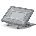 Til MacBook Air 13 tommer (2026) A3449 / (2025) A3240 / (2024) A3113 / (2022) A2681 beskyttelsescover ridsefast laptop hardcase i PC med støtteben
