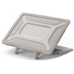 Til MacBook Air 13 tommer (2026) A3449 / (2025) A3240 / (2024) A3113 / (2022) A2681 beskyttelsescover ridsefast laptop hardcase i PC med støtteben