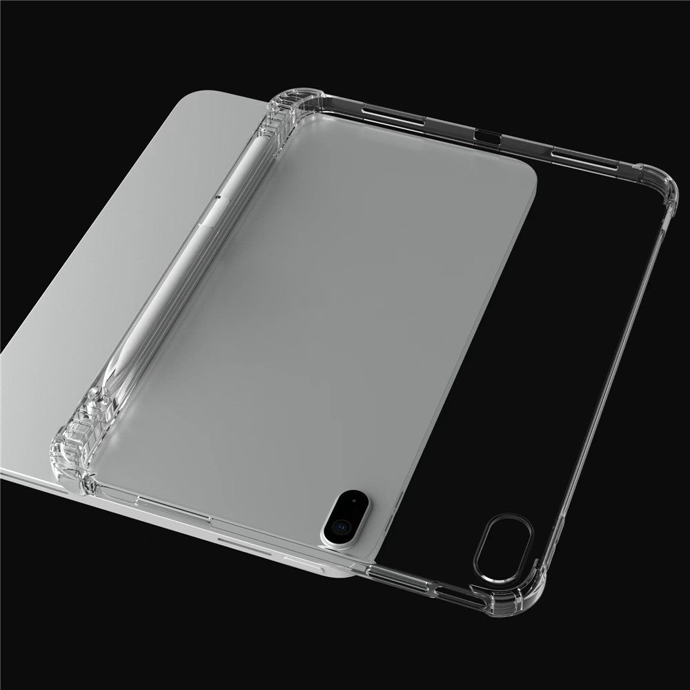 Til iPad (2025) / iPad 10.9 (2022) Blødt TPU Beskyttelsescover Forsterkede Hjørner Anti-ridse Ultralette Tabletcover med Blyantholder