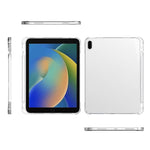 Til iPad (2025) / iPad 10.9 (2022) Blødt TPU Beskyttelsescover Forsterkede Hjørner Anti-ridse Ultralette Tabletcover med Blyantholder