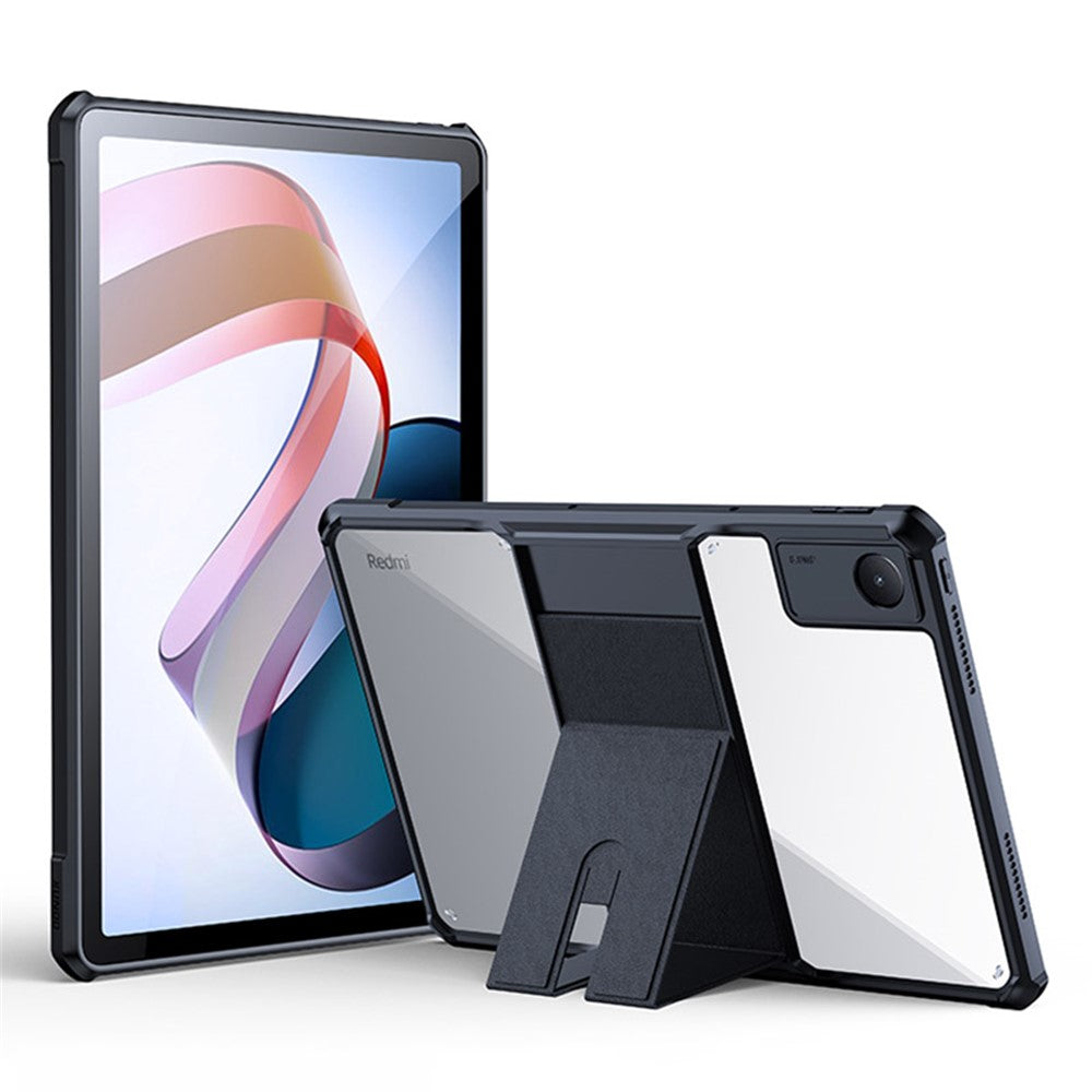 XUNDD For Xiaomi Redmi Pad Air Cushion Kickstand Tablet Case TPU + Acrylic Anti-drop Protective Cover