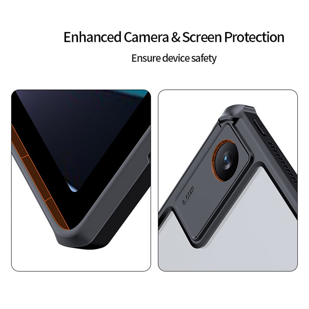 XUNDD For Xiaomi Redmi Pad Air Cushion Kickstand Tablet Case TPU + Acrylic Anti-drop Protective Cover