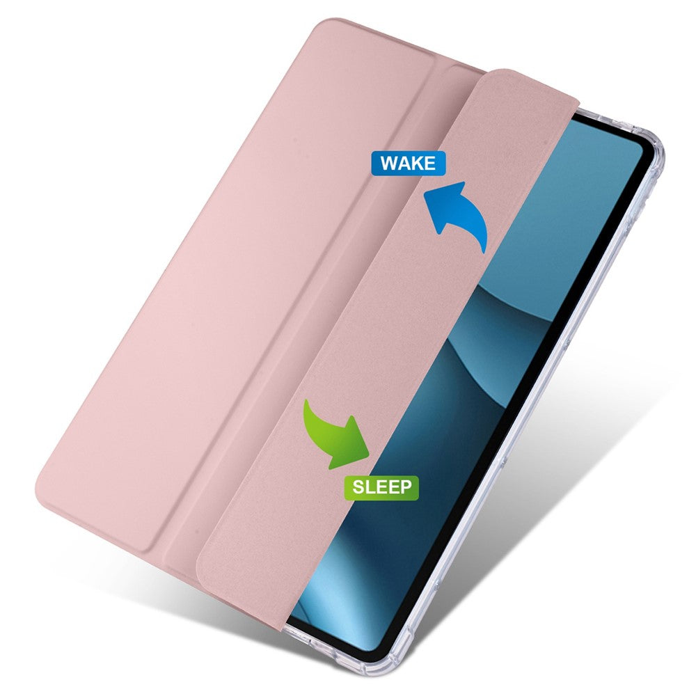 For Huawei MatePad 10.4 (2022) / (2020) Tri-Fold Stand Tablet Cover PU Leather Auto Sleep / Wake Smart Case with Pencil Holder