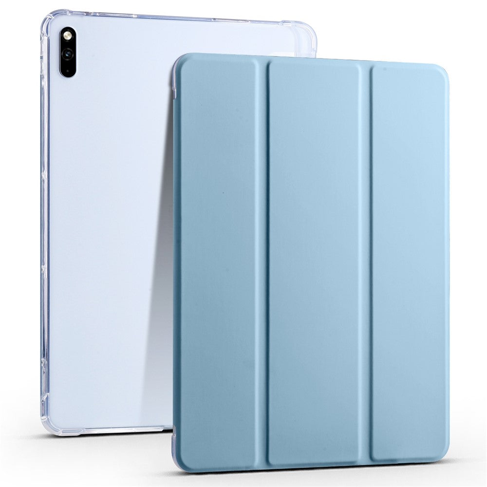 For Huawei MatePad 10.4 (2022) / (2020) Tri-Fold Stand Tablet Cover PU Leather Auto Sleep / Wake Smart Case with Pencil Holder