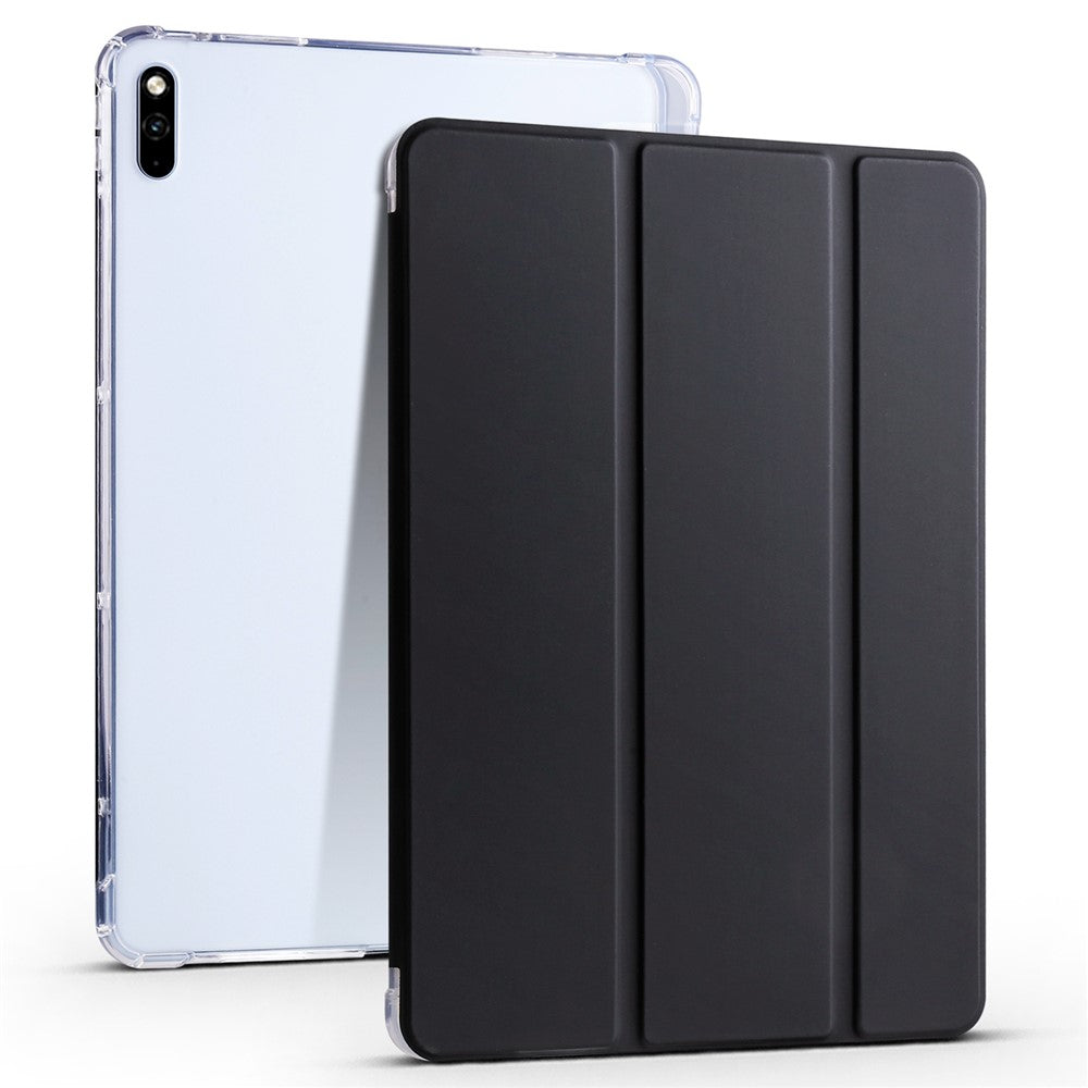 For Huawei MatePad 10.4 (2022) / (2020) Tri-Fold Stand Tablet Cover PU Leather Auto Sleep / Wake Smart Case with Pencil Holder