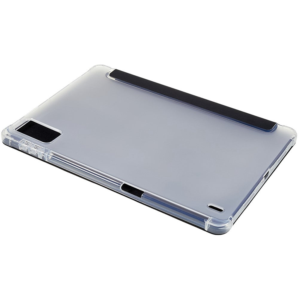 For Xiaomi Pad 5 Pro 12.4 (2022) Trifold Stand PU Leather Tablet Case Full Protection Matte TPU Back Cover