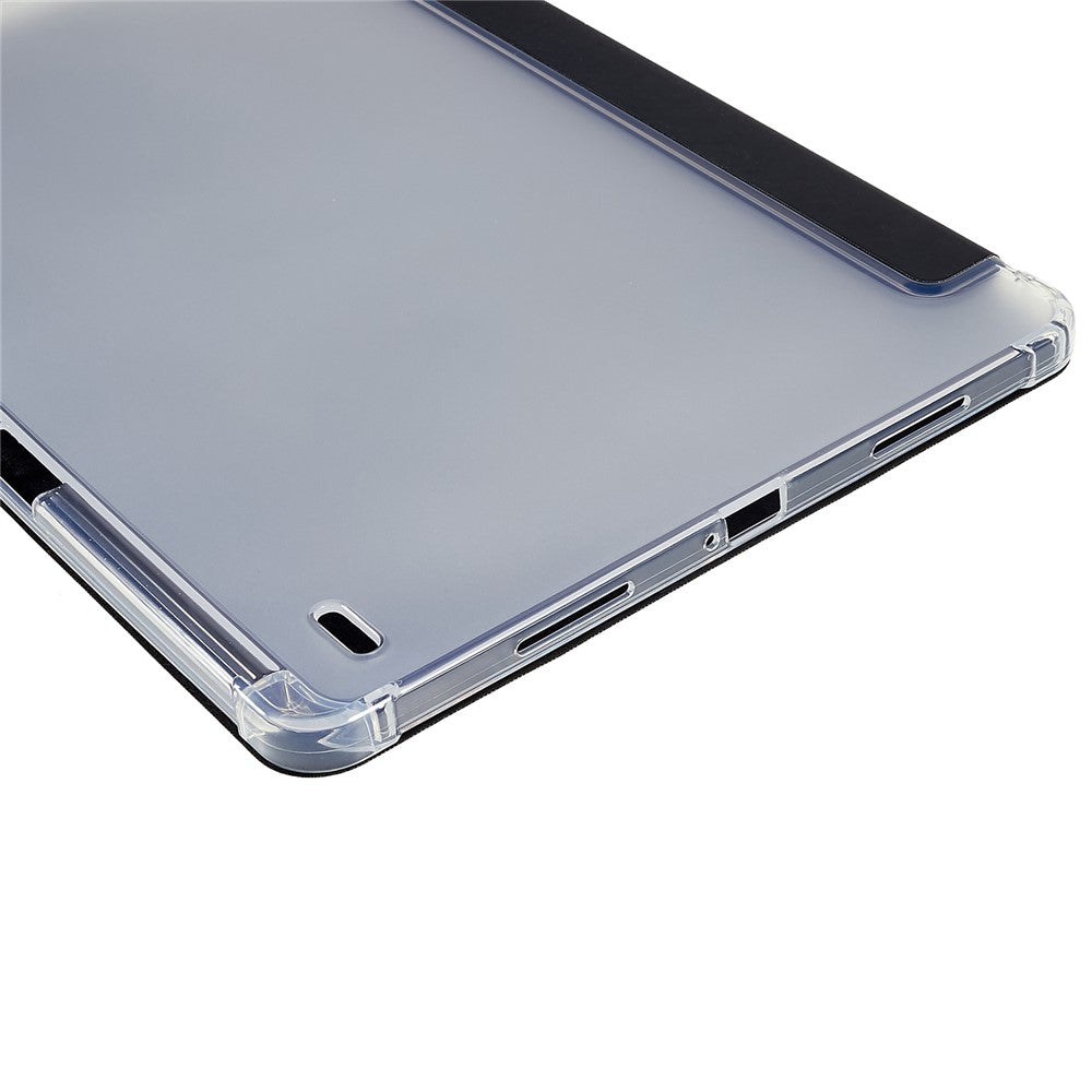 For Xiaomi Pad 5 Pro 12.4 (2022) Trifold Stand PU Leather Tablet Case Full Protection Matte TPU Back Cover