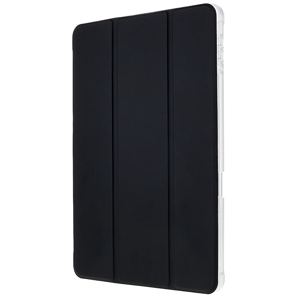 For Xiaomi Pad 5 Pro 12.4 (2022) Trifold Stand PU Leather Tablet Case Full Protection Matte TPU Back Cover