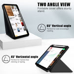 Til iPad (2025) / 10.9 (2022) Origami Stand PU-læder Tablet Etui Auto Wake / Sleep Penholder Beskyttelsescover